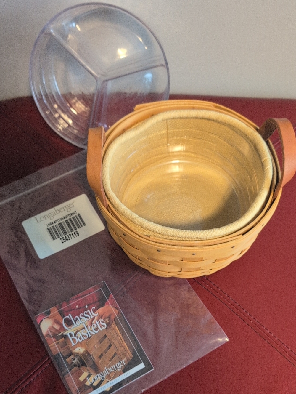 Longaberger 2001 Button Basket Set